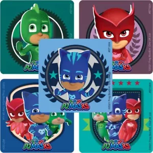 PJ Masks Stickers x 5 - Birthday Party Supplies Favours Loot PJ Masks Party Fun - Picture 1 of 6