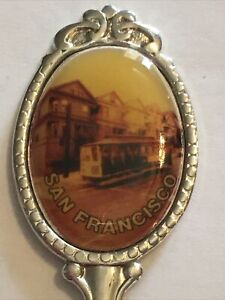 Vintage Souvenir Spoon US Collectible San Francisco California Cable Car