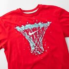 Nike Dri-Fit Men's Large Red Basketball Net Short Sleeve T-Shirt