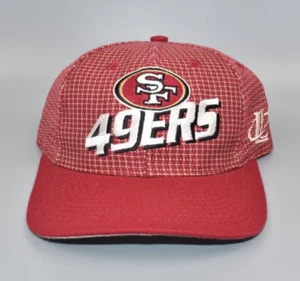 San Francisco 49ers Vintage Logo Athletic Grid Strapback Cap Hat - Picture 1 of 5