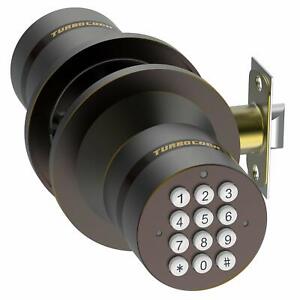 Turbolock Digital Lock Keyless Door Keypad Entry Electronic Knob w/ eKeys Safety