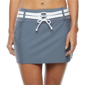 Free Country Womens Swim Skirt Sizes L, XL New Msrp $49.00 Cloud Grey White - Picture 1 of 3