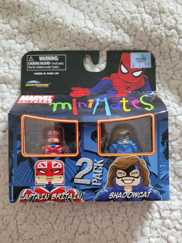 Marvel Minimates Capitán Gran Bretaña y Shadowcat Paquete de 2 En paquete Envío y devolución gratuitos Foto 1 de 1