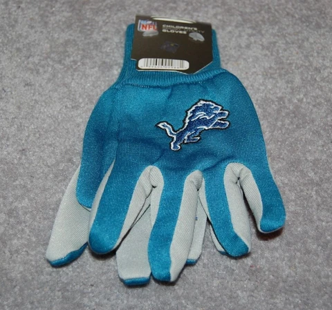 CHILDRENS/YOUTH DETROIT LIONS NFL ALL PURPOSE/UTILITY WORK GLOVES 4-7 YEARS Cover