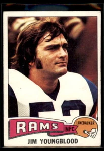 Topps Jim Youngblood RC #176 1975 Los Angeles Rams - Imagen 1 de 2