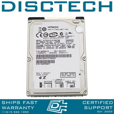 Hitachi Travelstar 5K160 0A28418 / HTS541612J9AT00 120GB IDE Laptop Hard Drive - Image 1 of 3