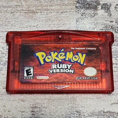 Pokemon: RUBY Version GBA NTSC/USA - 100% AUTHENTIC - NEW BATTERY INSTALLED - Image 1 of 4