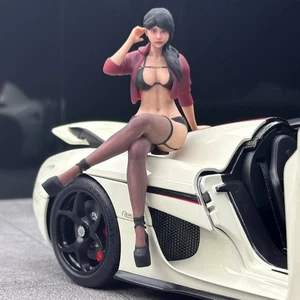 Resin Diorama 1:18 Sexy Stockings Lady Miniature Figurine Doll Toys Scene Props - Picture 1 of 13