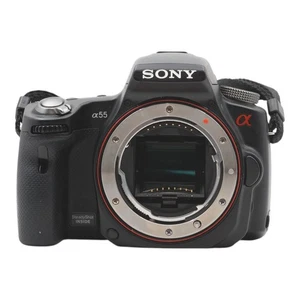 Sony A 55 SLT-A55V Body DSLR Camera 16.2MP Black - Picture 1 of 5