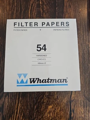 WHA1454185 Whatman® Papel de filtro endurecido bajo ceniza Grado 54 círculo 1454 185 Foto 1 de 4