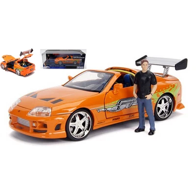 TOYOTA SUPRA MKIV 1995 ORANGE FAST & FURIOUS WITH PAUL WALKER - BRIAN O'CONNER F - Immagine 1 di 4