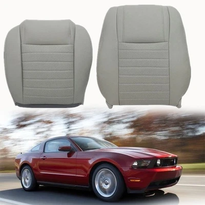 Para Ford Mustang GT 2005 2006 2007-2009 Conductor Superior e Inferior Cubiertas de Cuero Gris Foto 1 de 4