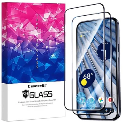 For Google Pixel 10 9a 8a 8 7a 7 6 9 Pro XL Tempered Glass Full Screen Protector - Image 1 of 4