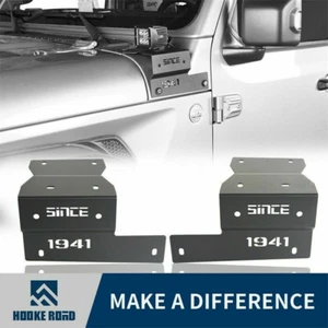 A-Pillar Light Mounting Bracket Fit Jeep Wrangler 18-25 JL Sahara Rubicon Sport - Picture 1 of 12