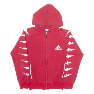 Adidas Hoodie Jungen Rot Full Zip L - Bild 1 von 6