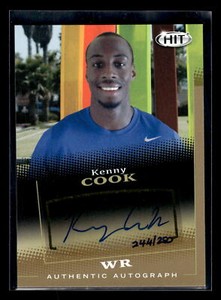 2015  SAGE HIT #A119 Kenny Cook 244/250 Autographs Gold Gardner-Webb