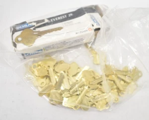 Lot of 45 Allegion Schlage Everest 29 Conventional Key Blanks T135 Keyway Brass - Picture 1 of 4