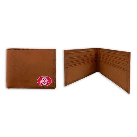 Ohio State Buckeyes Classic Leather Football Wallet [NEW] NCAA Billfold Money Cover