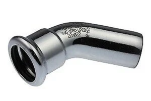 C-Steel Press Fittings Arch 45° With Female And Aussenmuffen And M Contour - Picture 1 of 1