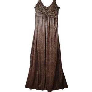 Mesmerize Schlangenkleid M braun hellbraun lang Reptil Maxi sexy Party Neu - Bild 1 von 11