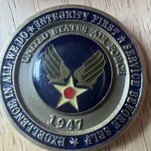 Moneta sfida potere aerospaziale premio aviatore 1947 United States Air Force - Foto 1 di 11