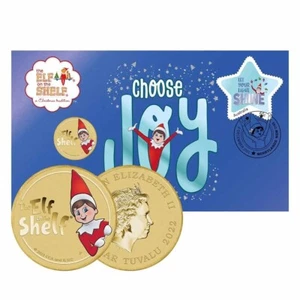 2022 Elf on the Shelf Postal Numismatic Cover Coin & Stamp Folder Set 6500 Ltd - Bild 1 von 4
