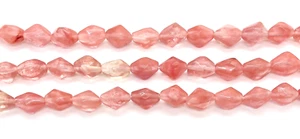 Natural Cherry Quartz FACETED Rectangles Bicones Ovals Squares Approx. 15.5 in. - Picture 1 of 6