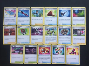 POKEMON x68 DARKNESS ABLAZE COMPLETE TRAINER CARD PLAYSET Bird Keeper Kabu Piers - Photo 1/5
