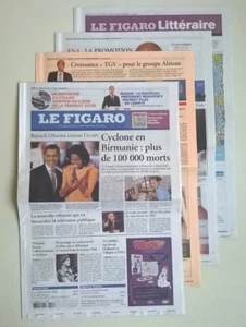 LE FIGARO N°19 834 du 08/05/2008 - Cyclone Birmanie 100 000 morts/ Forcalquier - Picture 1 of 15