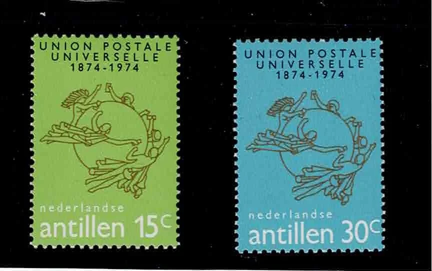 Netherlands Antilles Scott #364-65, Singles 1974 Complete Set FVF MNH - Image 1 of 1
