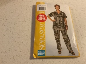 sewing pattern See and sew 5524 Size CUT TO SIZE 28W - Picture 1 of 2