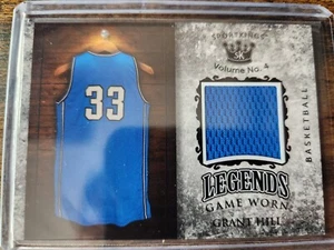 2023 Sport Kings Volume 4 Grant Hill Legends Game Worn Jersey Relic #LSM-64 HOF - Picture 1 of 2