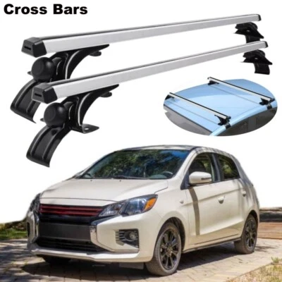Barras transversales para portaequipajes de techo para Mitsubishi Mirage A00 2012-2025 riel de carga Foto 1 de 4