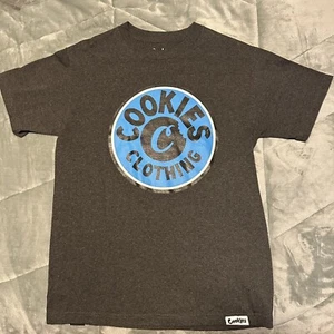 Men’s Medium Berner CookiesSF Clothing Preowned Dark Grey T-shirt Big Print Tee - Picture 1 of 3