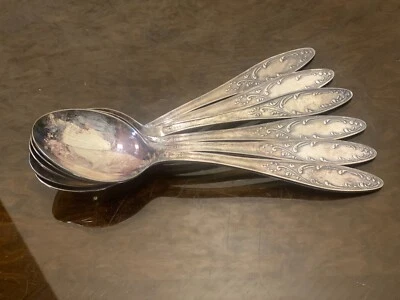 Vintage SET  Dessert Spoons Melchior Cupronickel Neusilber SOVIET USSR "МНЦ" - Image 1 of 4