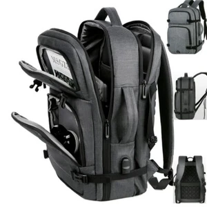 Luxury Large Business Backpack Men Women Laptop Bag USB Schoolbag Travel Daypack - Picture 1 of 10
