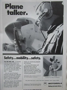 5/1981 PUB MOTOROLA COMMUNICATIONS AN/ARC-188 WIRELESS INTERCOM US AIR FORCE AD - Picture 1 of 1