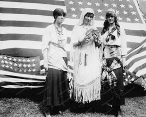 Fortune Telling Gypsies U.S. Flag Professional Photo Lab Reprint - Picture 1 of 1