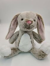 Animal Adventures Brown Bunny Rabbit Plush White Tummy Long Ear Stuffed Soft Toy