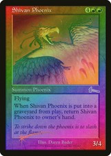 Shivan Phoenix FOIL Urza's Legacy HEAVILY PLD Red Rare MAGIC MTG CARD ABUGames