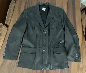 Chaqueta de cuero suave genuino para hombre DI BELLO NUEVA SIN ETIQUETAS ITALIA talla 50 - Imagen 1 de 10