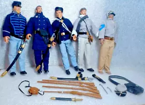 12” Action Figures military In Time Products w/ Accessories Vintage - Picture 1 of 8