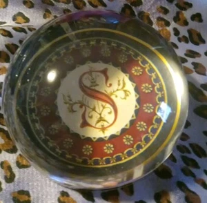 Punch Studio Letter "S" Crystal Paperweight Made in France Beautiful - Picture 1 of 7