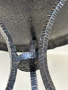 Grande coupe centre de table en fer forgé - wrought iron fruit basket - Photo 1/10