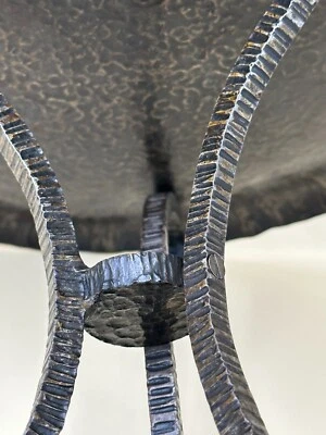 Grande coupe centre de table en fer forgé - wrought iron fruit basket - Photo 1/4