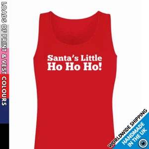 Damen Weihnachten Little Ho Ho Ho Weste • Tank Top Mädchen lustiges Top Outfit Dame - Bild 1 von 6