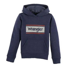 Wrangler® Children's Denim Heather Logo Hoodie 112319242 - Picture 1 of 1