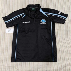 Size S SMALL - Cronulla Sharks NRL Polo Shirt X Blades - Picture 1 of 3