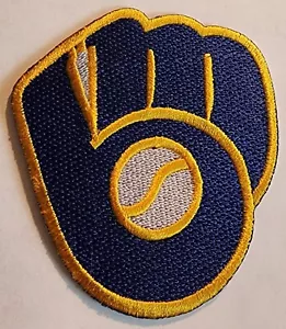 Milwaukee Brewers MLB Baseball 3x3 bestickt aufbügeln Aufnäher - Bild 1 von 1
