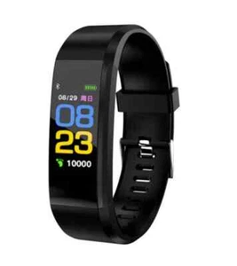 Smartwatch Bluetooth Sport Uhr wasserdicht Fitnesstracker 115 Plus Armband ip67 - Bild 1 von 16